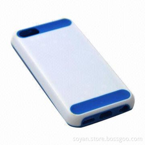 Hybrid Soft TPU + Hard PC Case, Ideal for iPhone 5/5S, Good Gripping with Texture on Cover Back Side